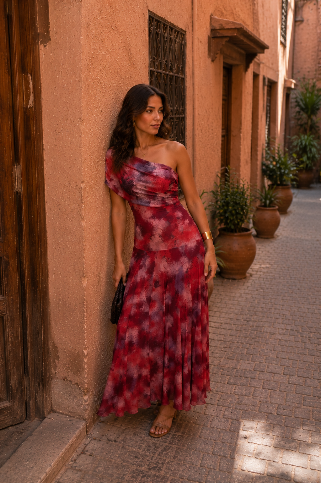 SIENA- Vestido Hombro Asimétrico