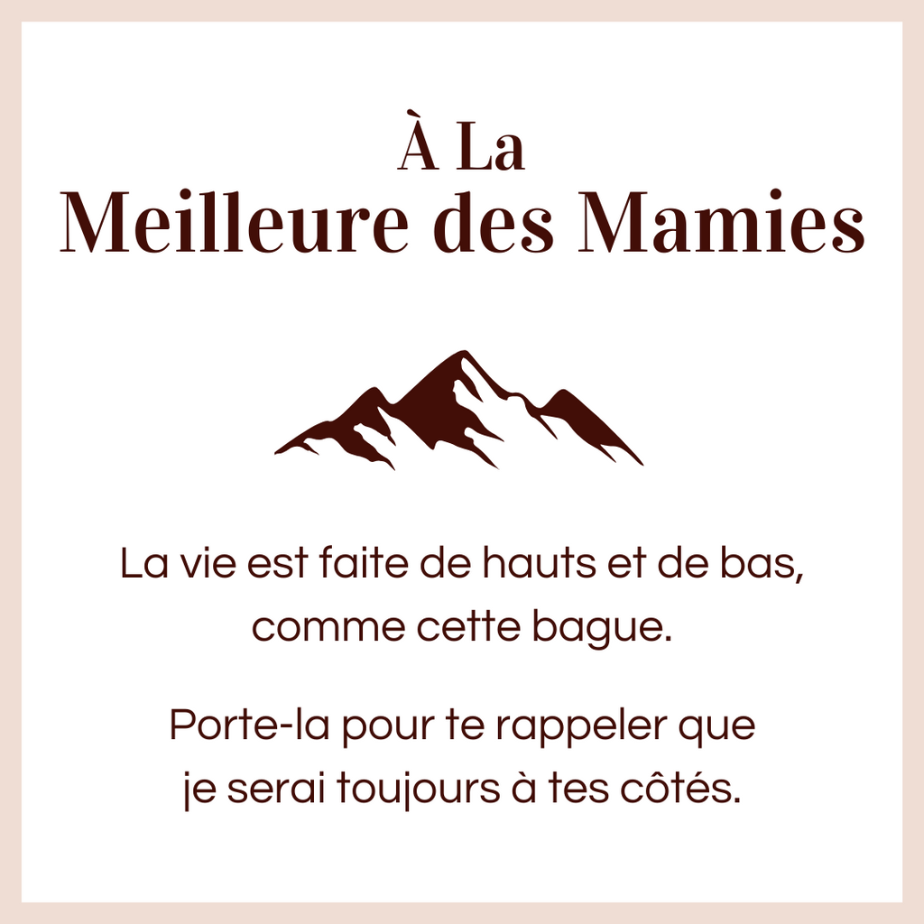 Bague Ajustable - À la meilleure des mamies - Je serai toujours à tes côtés