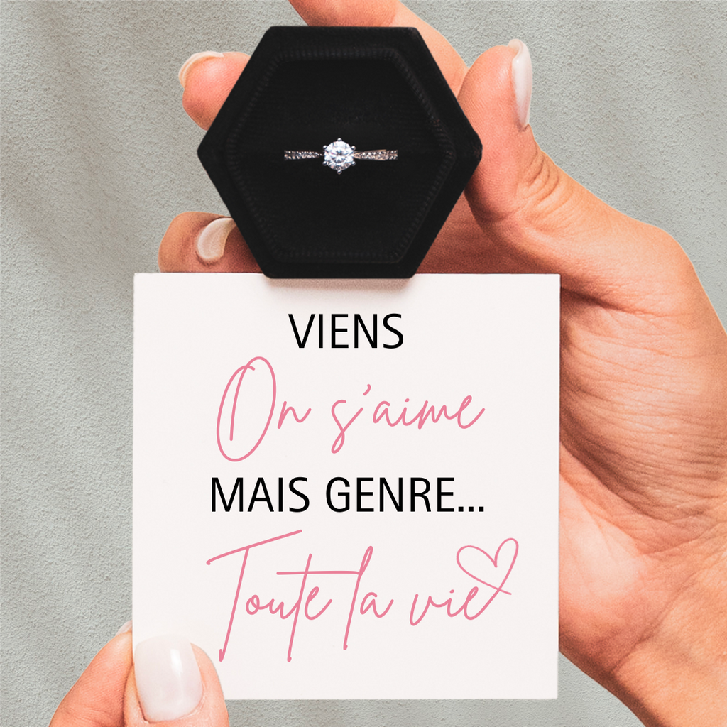 Bague Ajustable - Amour Fusionnel - Viens on s'aime...