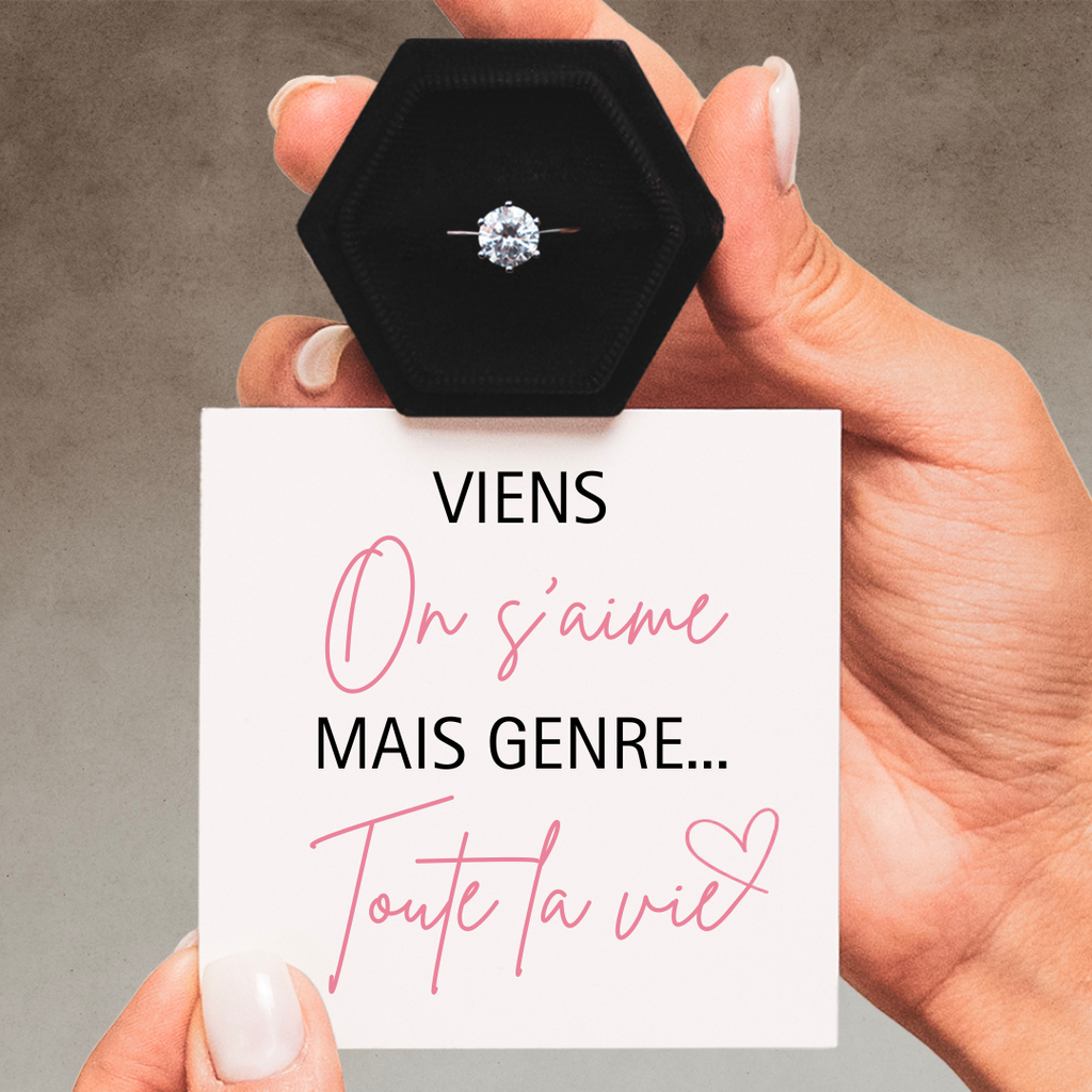 Bague Ajustable - Amour Passionnel - Viens on s'aime...