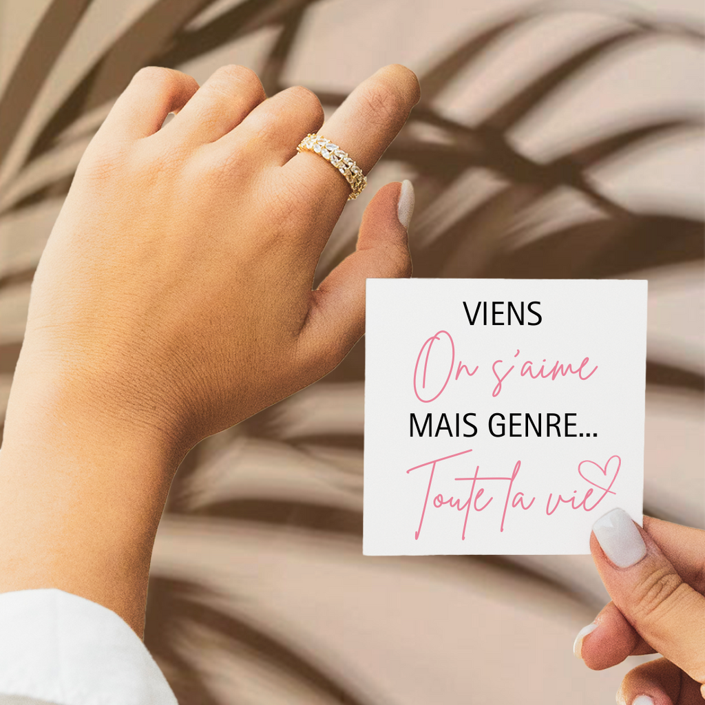 Bague Ajustable - Amour Absolu - Viens on s'aime...