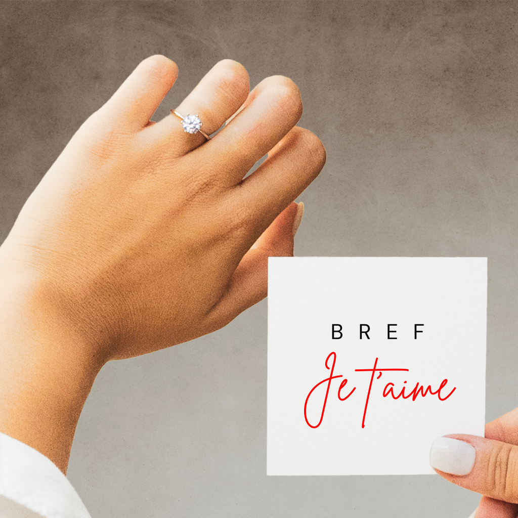 Bague Ajustable - Amour Passionnel - Bref, je t'aime