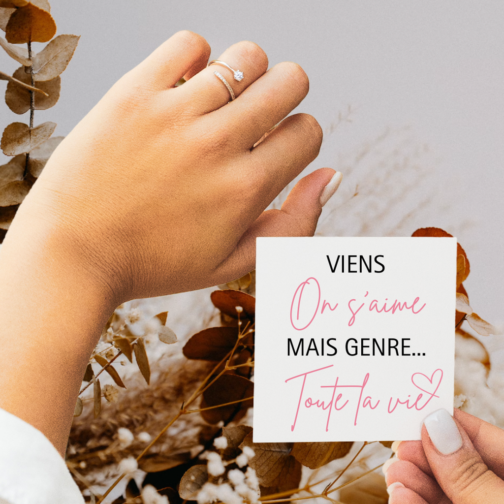 Bague Ajustable - Amour Infini - Viens on s'aime...