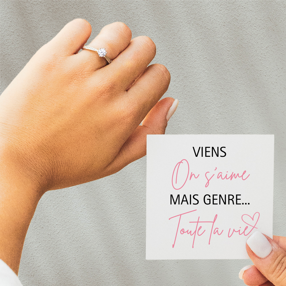 Bague Ajustable - Amour Fusionnel - Viens on s'aime...