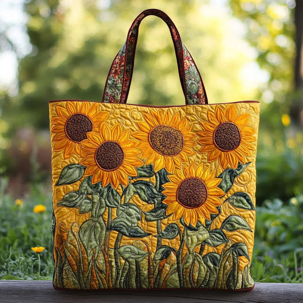 Borsa Classica Imbottita - Girasoles
