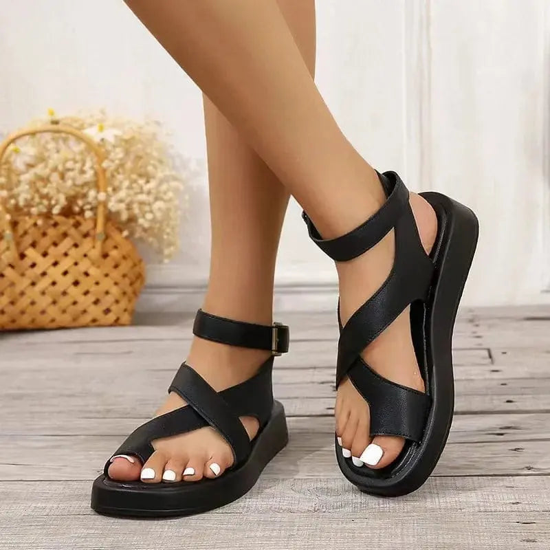 MARILO Sandalias Minimalistas Negras