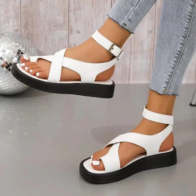 MARILO Sandalias Minimalistas Negras
