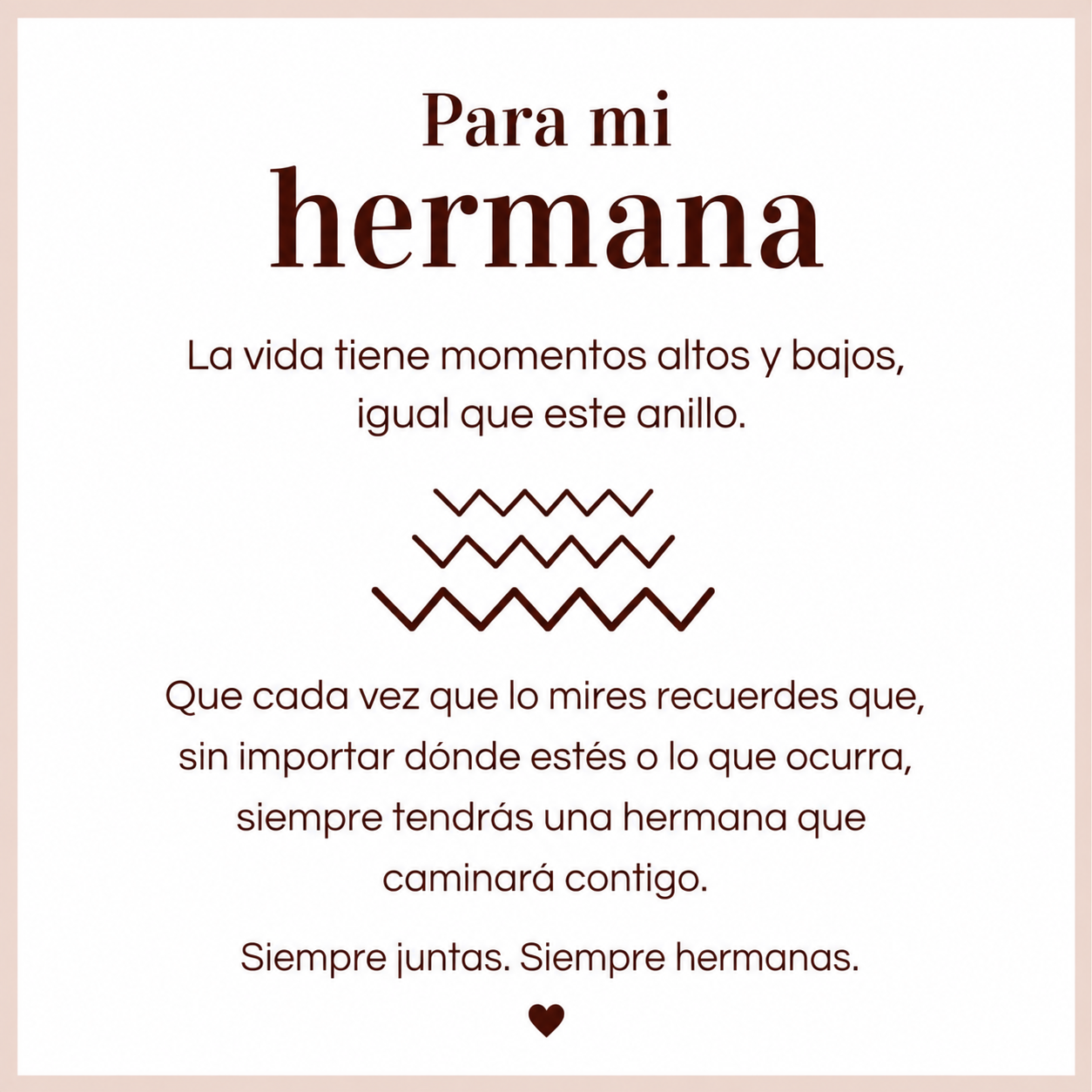 Sentimiento Anillo de Vínculo