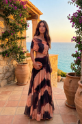 ELSA- Vestido Bicolor Mediterraneo
