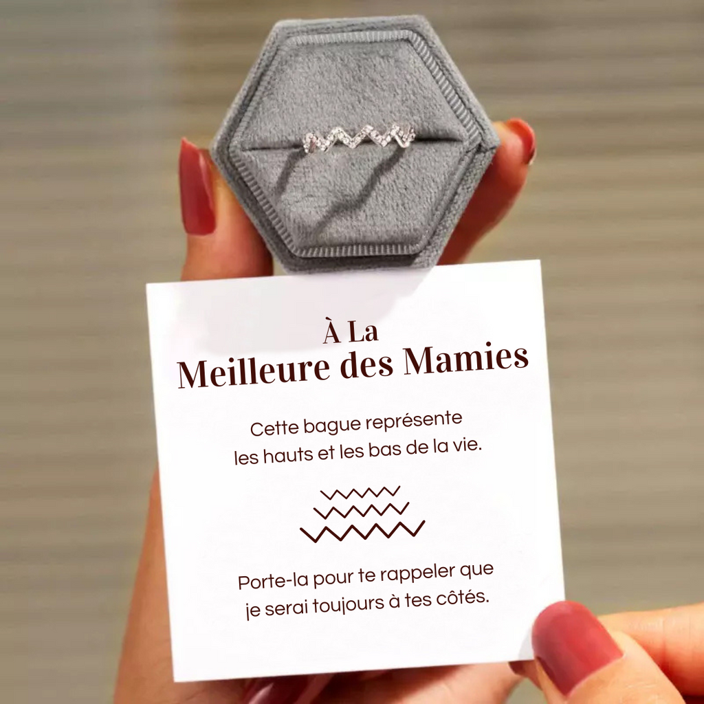 Bague Ajustable - À la meilleure des mamies - Je serai toujours à tes côtés (Edition limitée)