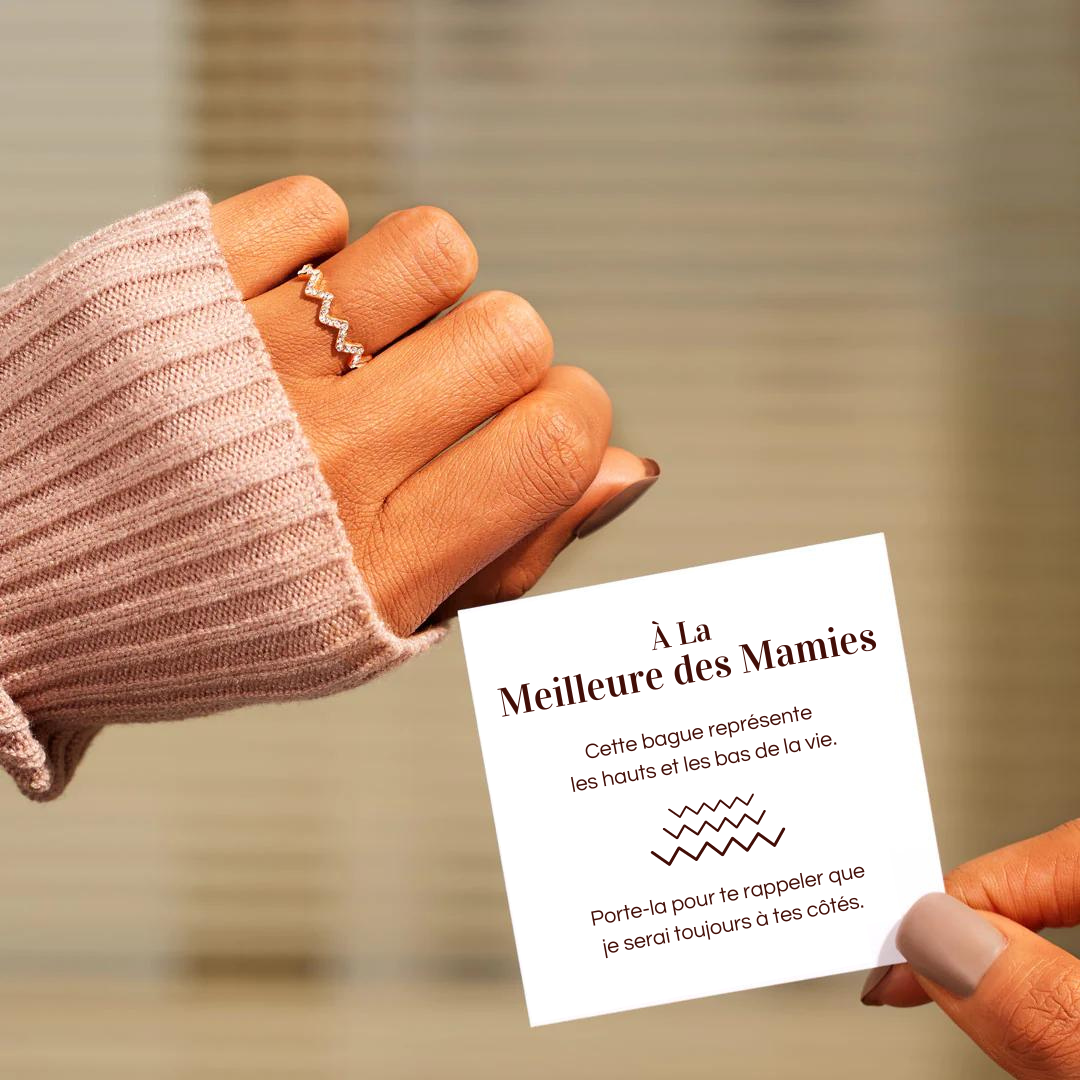 Bague Ajustable - À la meilleure des mamies - Je serai toujours à tes côtés (Edition limitée)