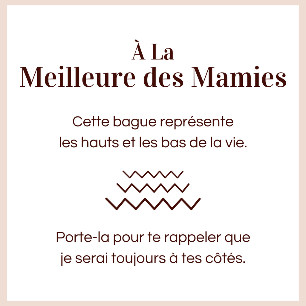 Bague Ajustable - À la meilleure des mamies - Je serai toujours à tes côtés (Edition limitée)
