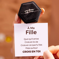 Bague Ajustable - À ma fille - Crois en toi