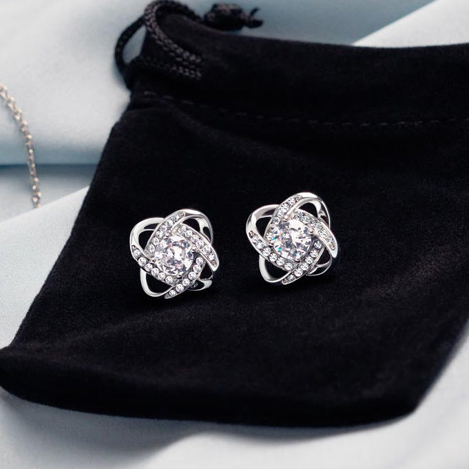 Boucles d'oreilles - Nœud d’Amour