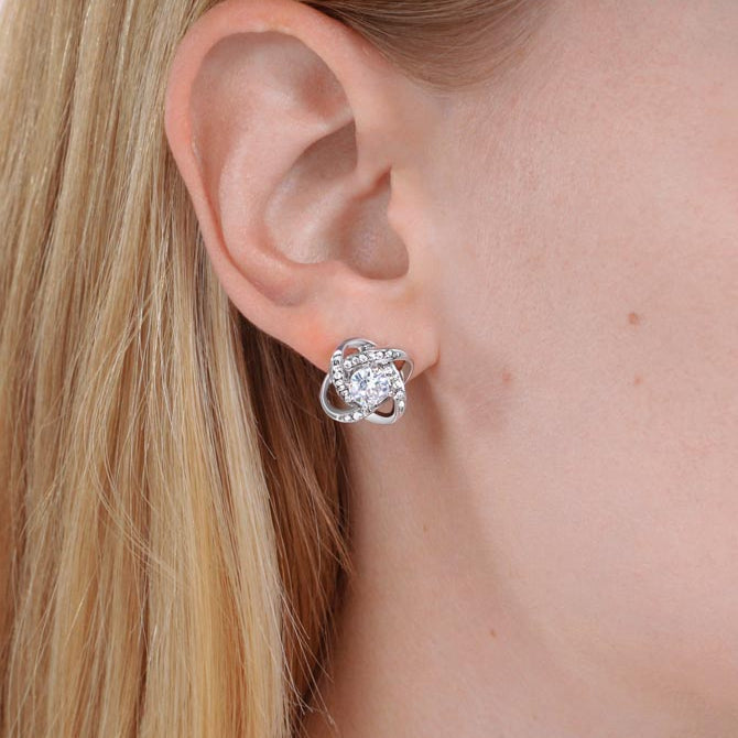 Boucles d'oreilles - Nœud d’Amour