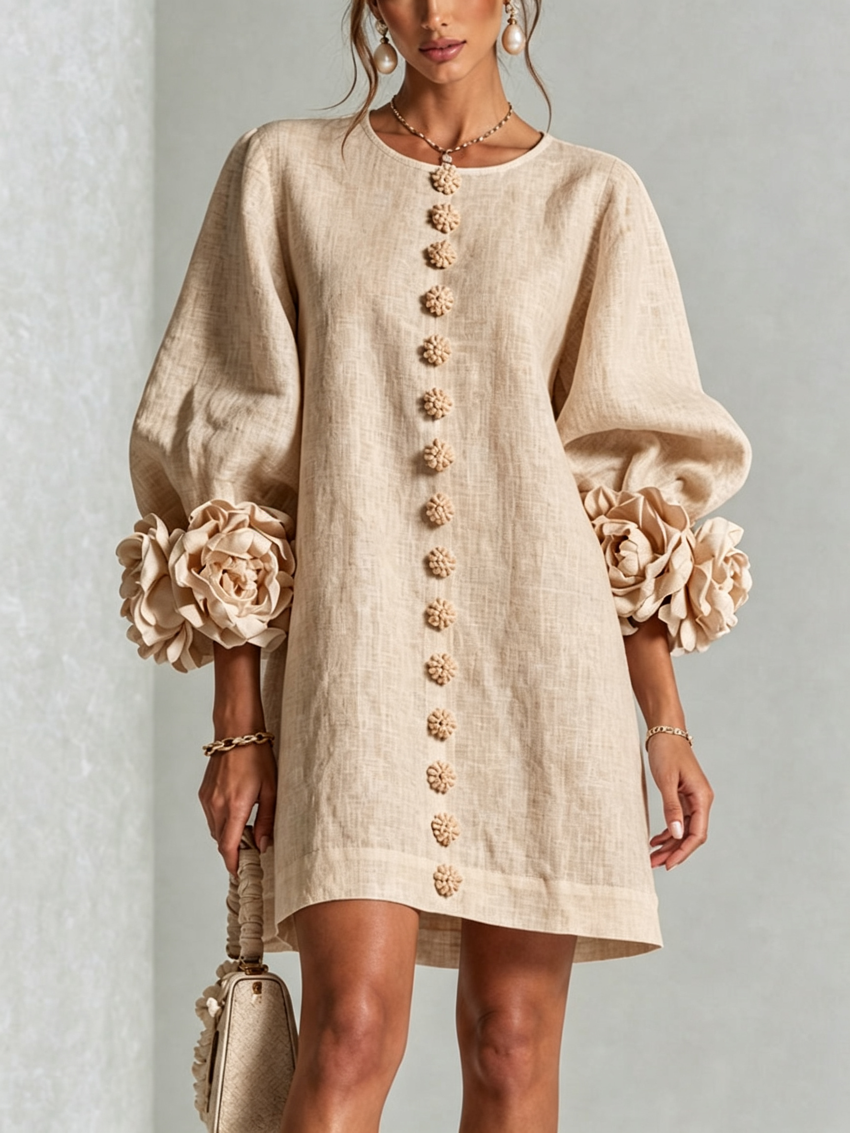LARA Vestido con botones