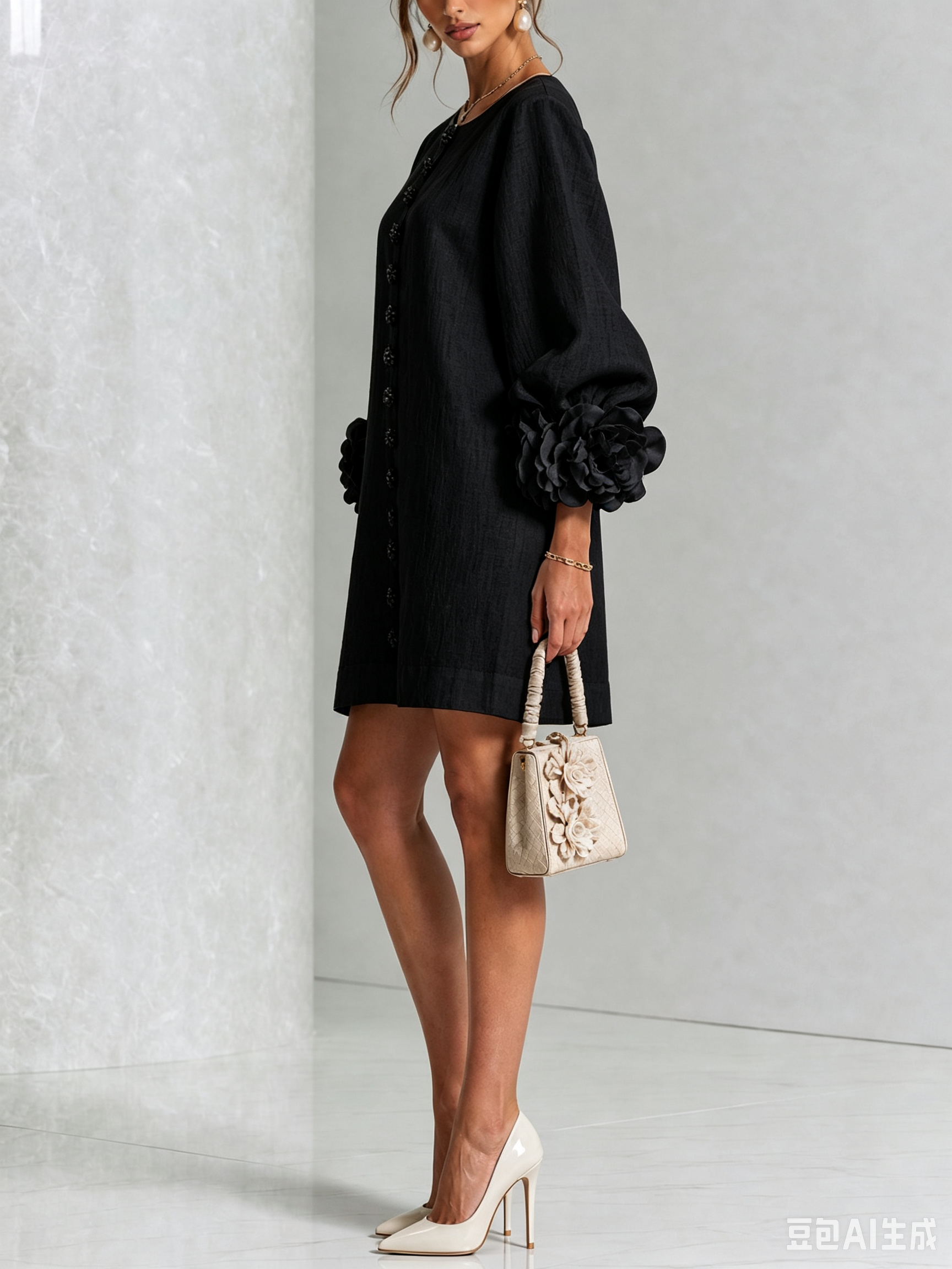 LARA Vestido con botones