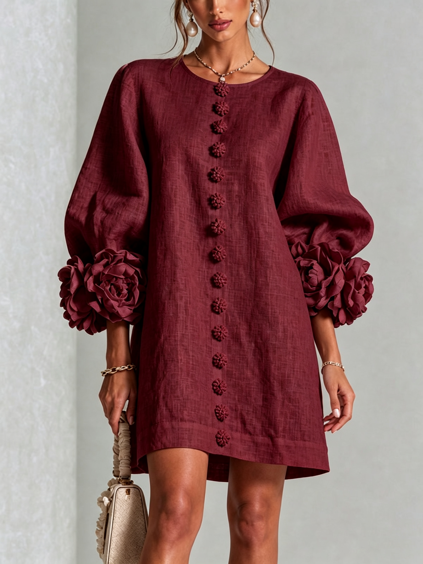 LARA Vestido con botones