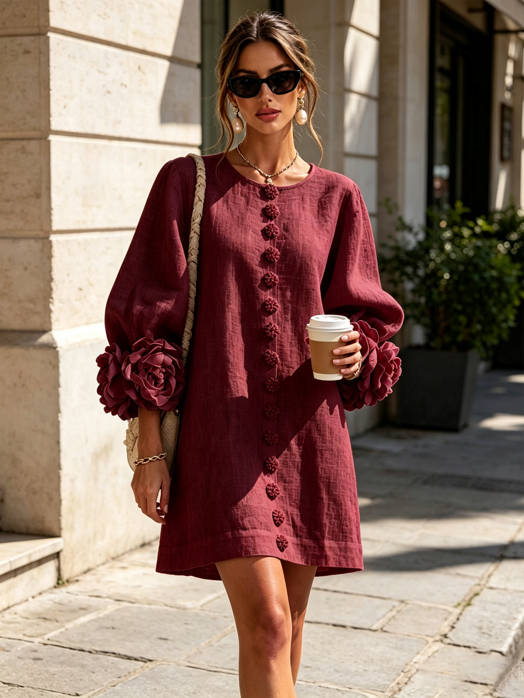 LARA Vestido con botones