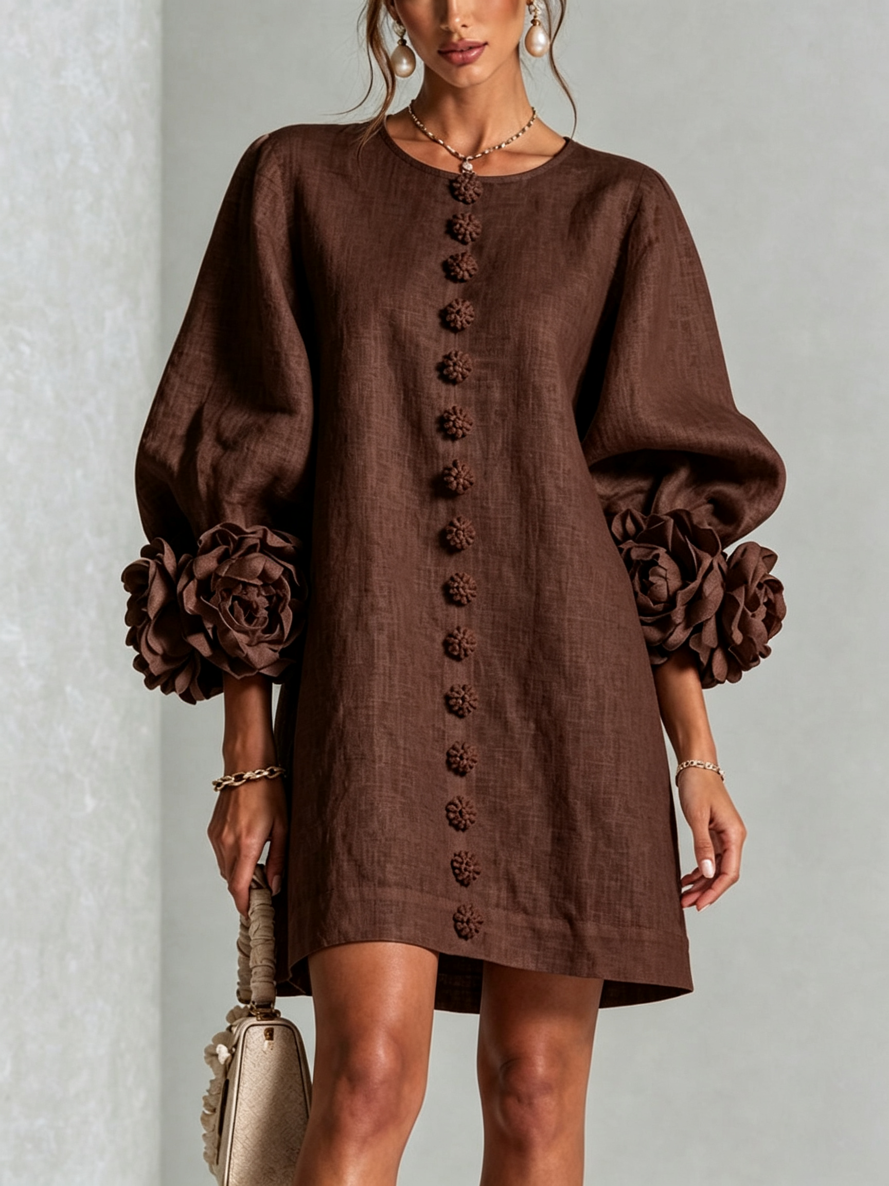 LARA Vestido con botones
