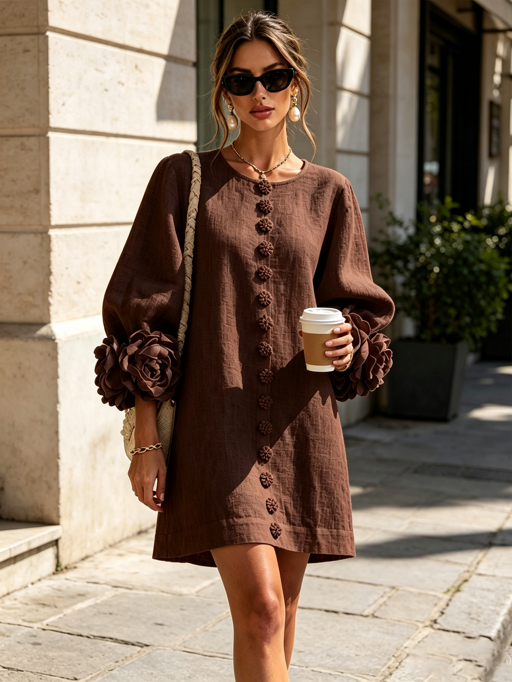 LARA Vestido con botones