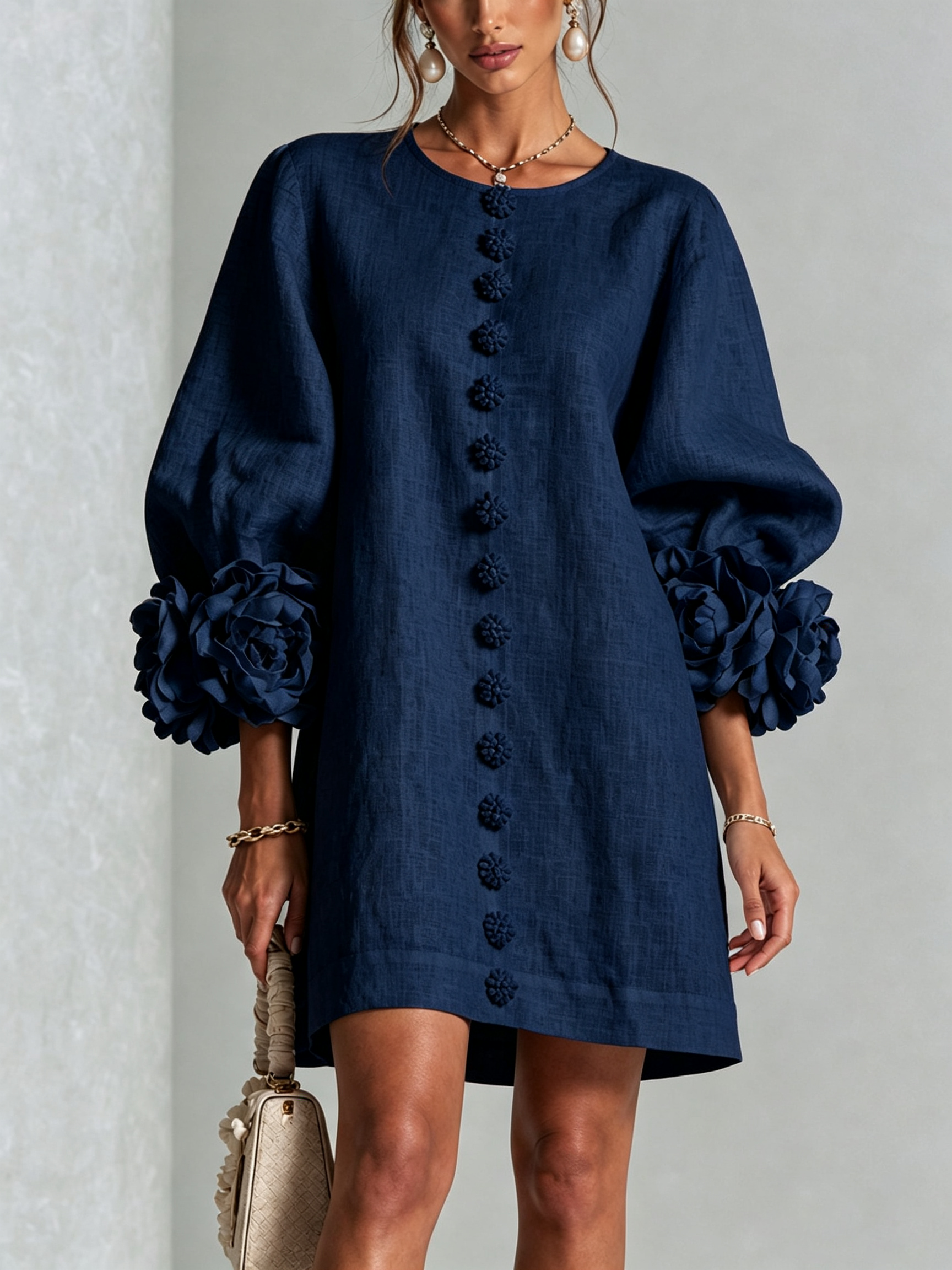 LARA Vestido con botones