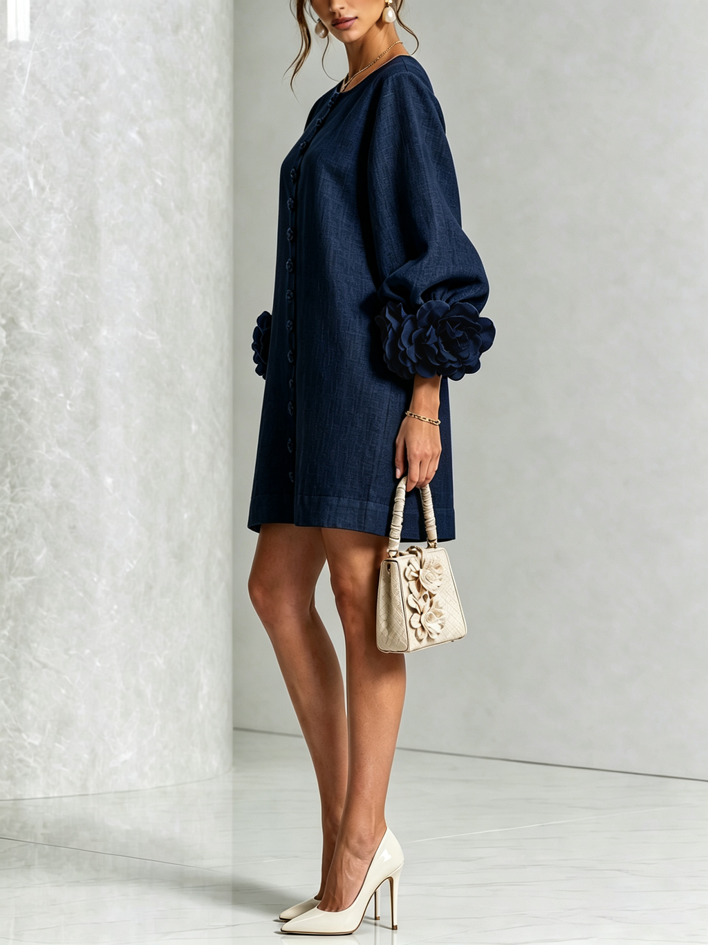 LARA Vestido con botones
