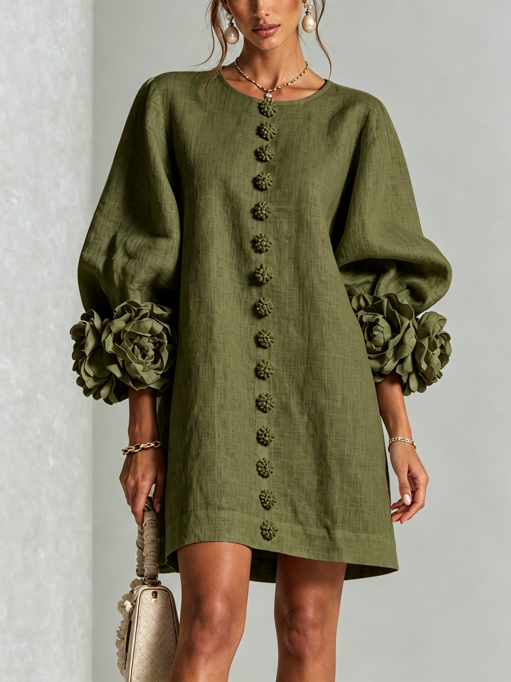 LARA Vestido con botones