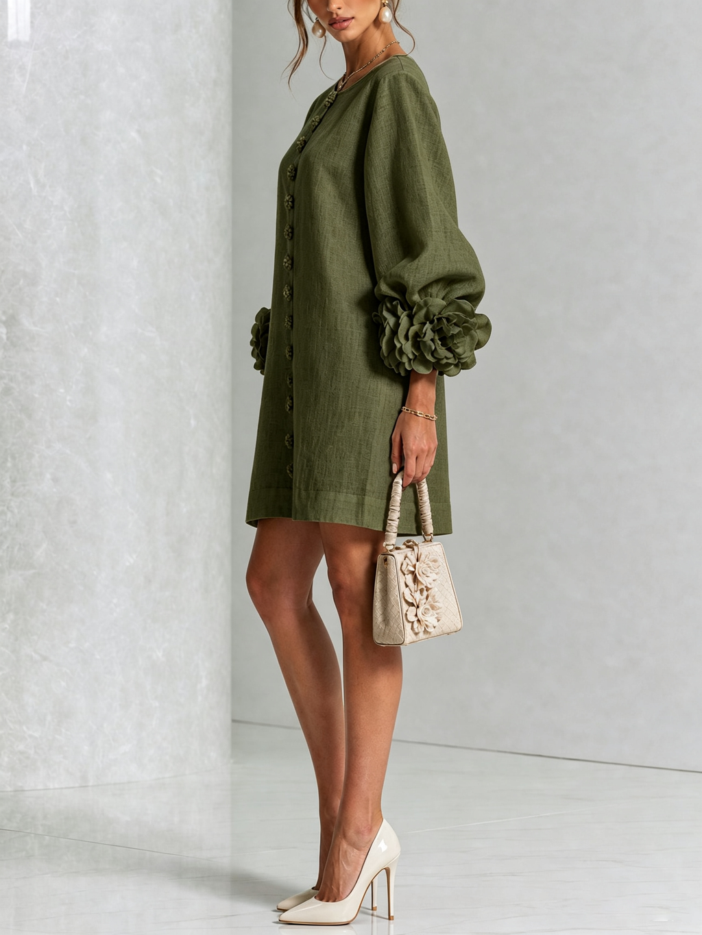 LARA Vestido con botones