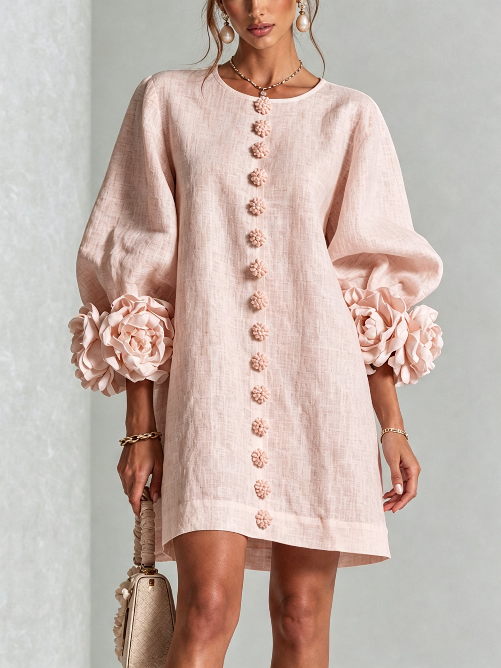 LARA Vestido con botones
