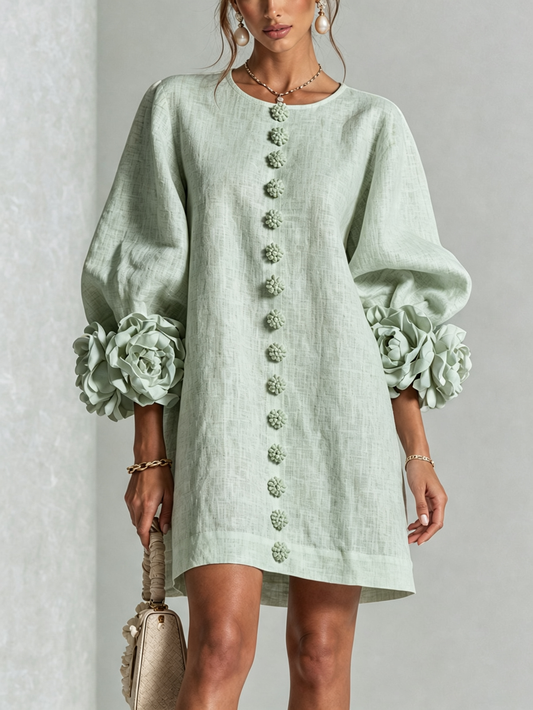 LARA Vestido con botones