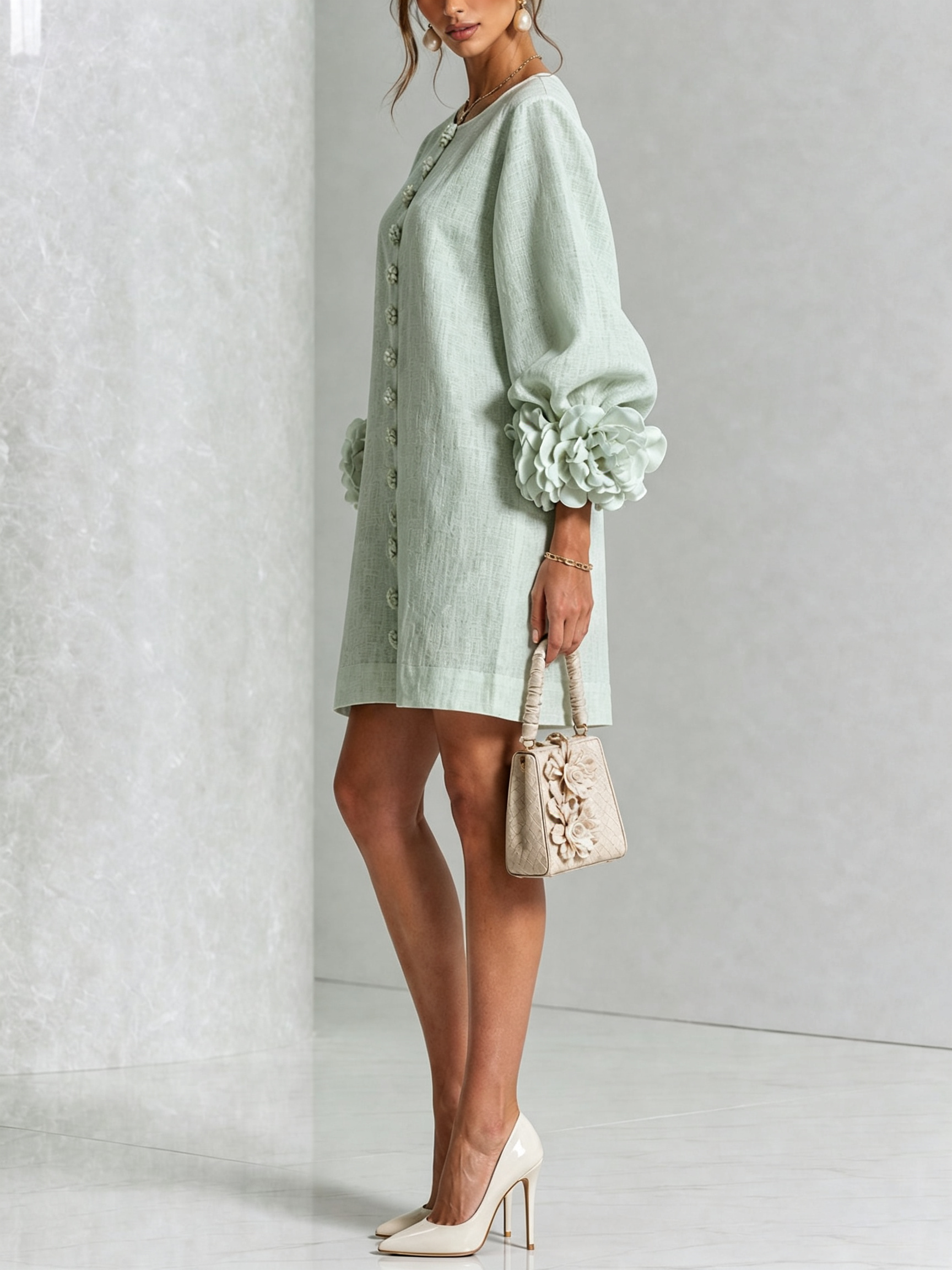 LARA Vestido con botones