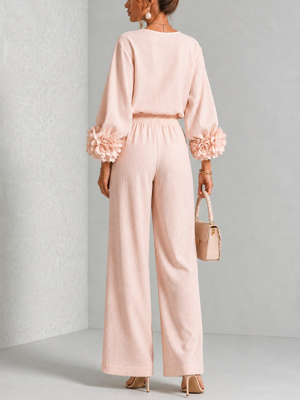 GEMA  Conjunto 2 Piezas Puños Con Flor