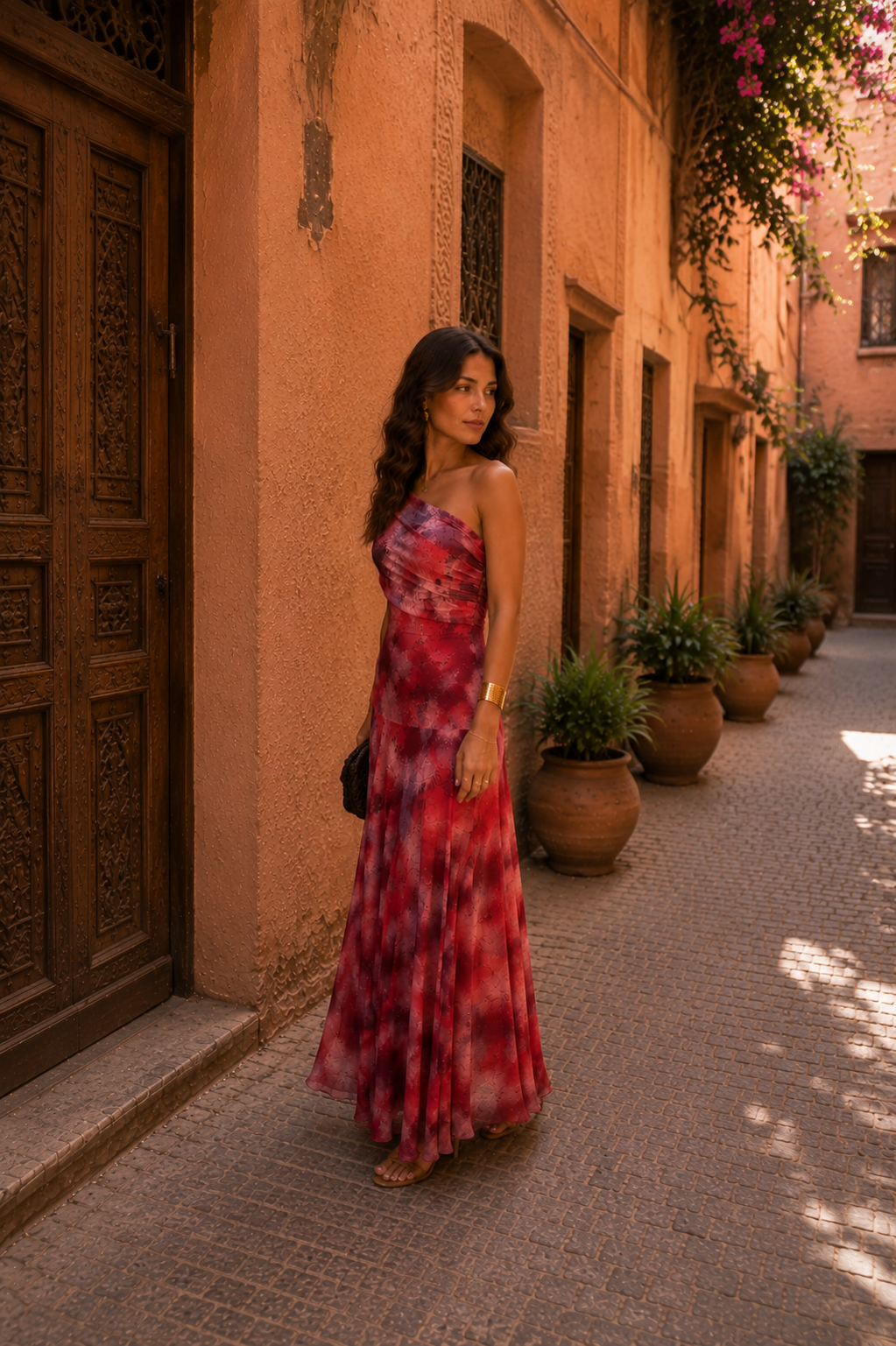 SIENA- Vestido Hombro Asimétrico
