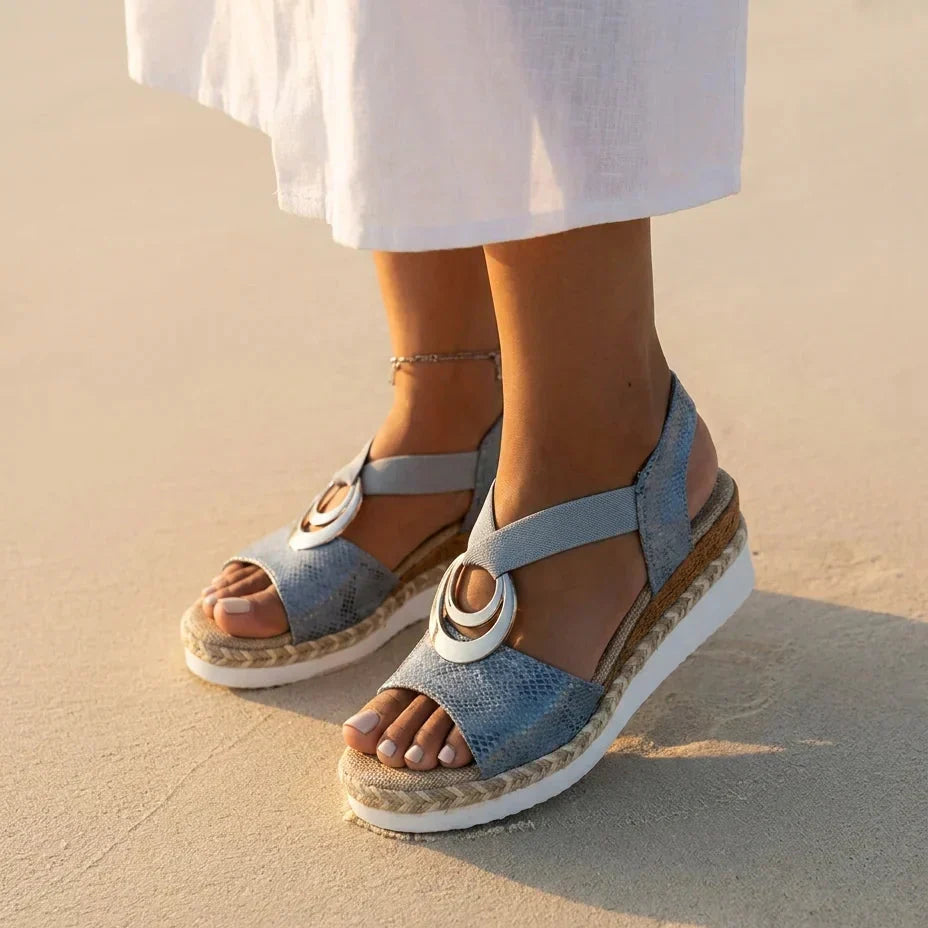 CORAL Sandalias esparto
