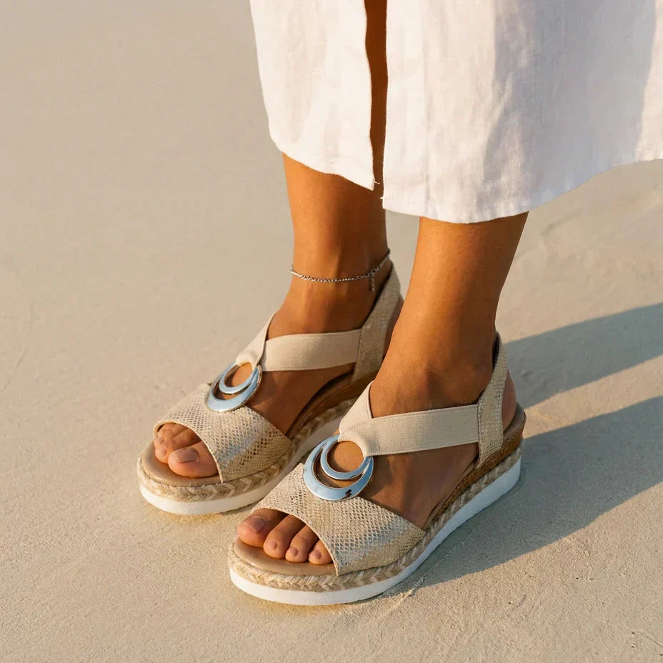 CORAL Sandalias esparto