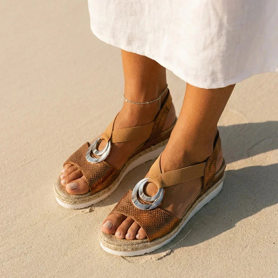 CORAL Sandalias esparto