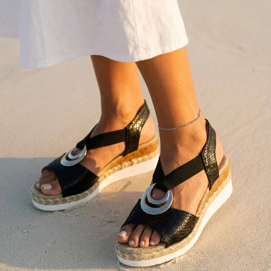 CORAL Sandalias esparto