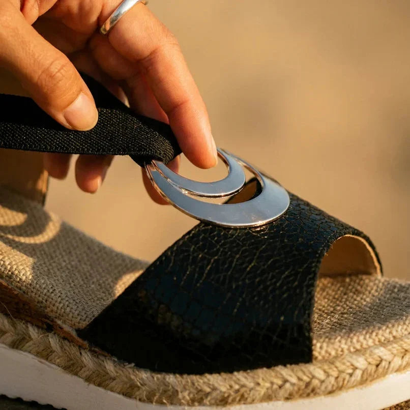 CORAL Sandalias esparto