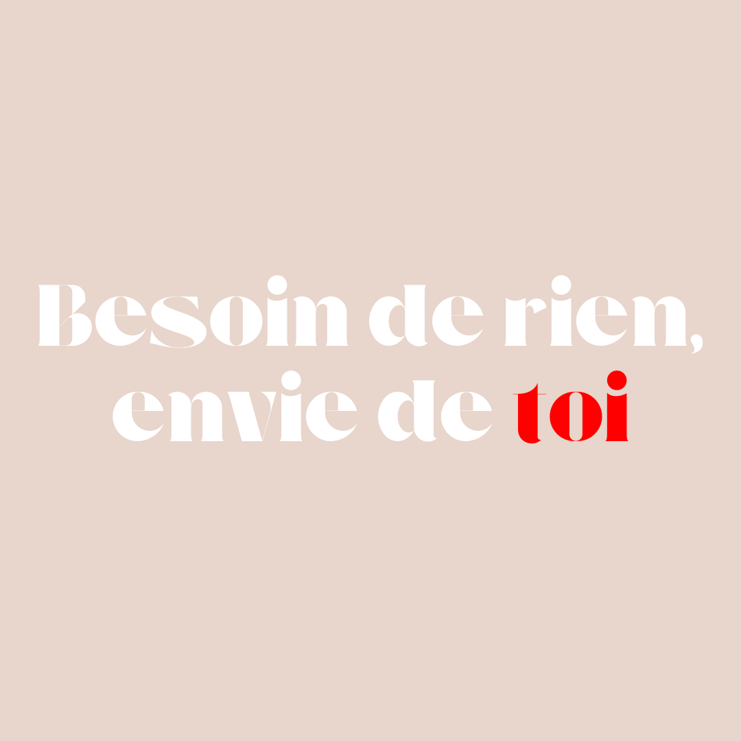 Bague Ajustable - Amour Infini - Besoin de rien, envie de toi