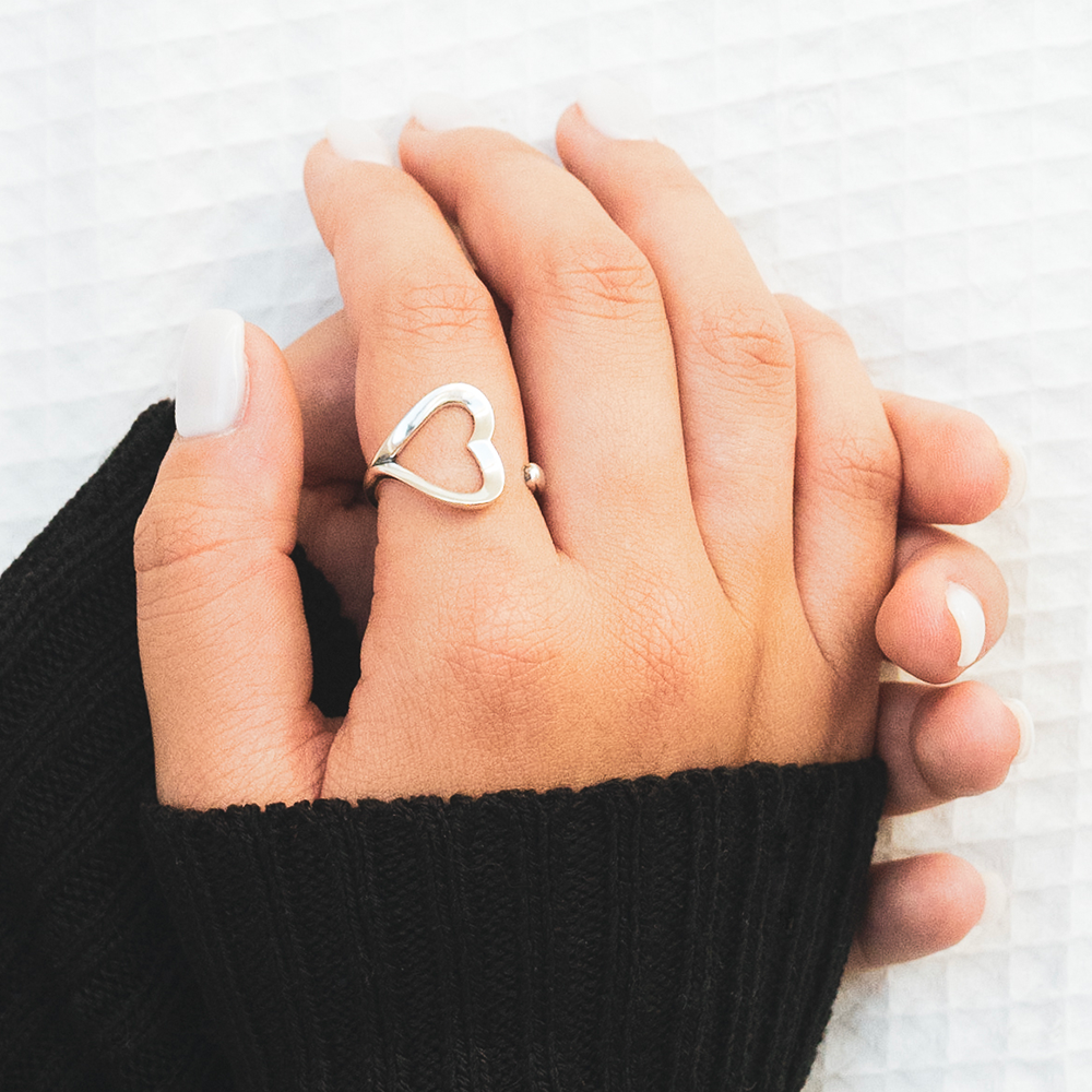 Bague Ajustable - Coeur - Besoin de rien, envie de toi