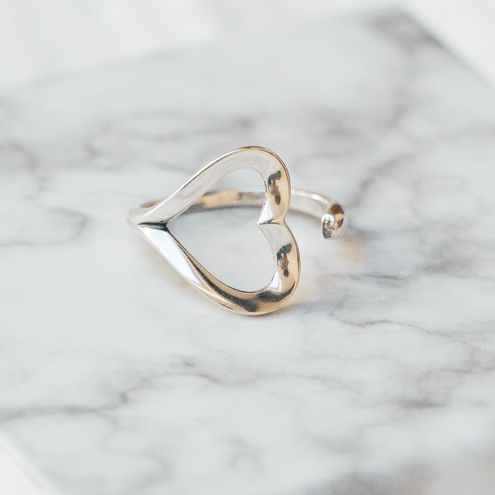 Bague Ajustable - Coeur - Besoin de rien, envie de toi