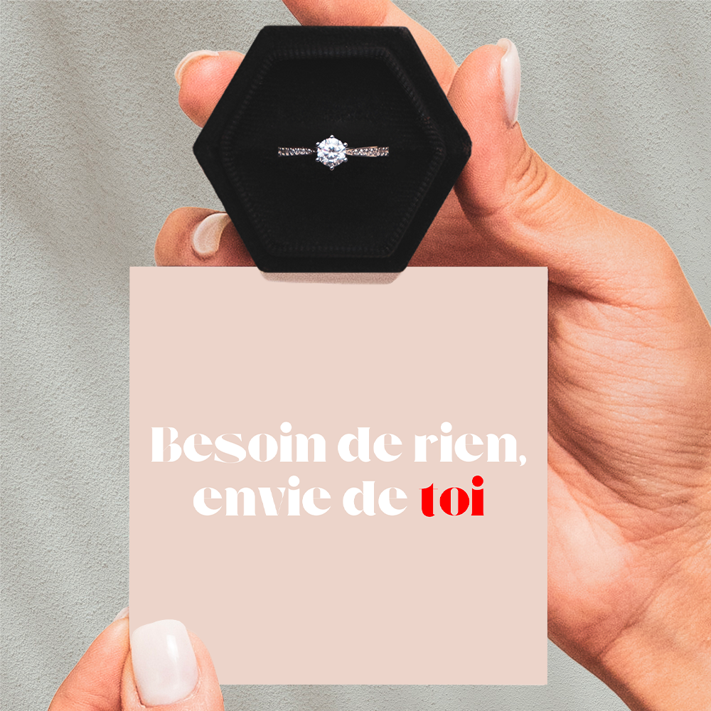Bague Ajustable - Amour Fusionnel - Besoin de rien, envie de toi