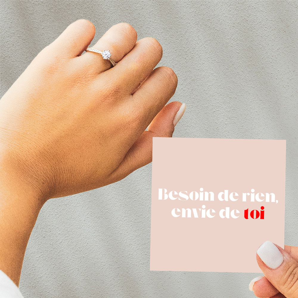 Bague Ajustable - Amour Fusionnel - Besoin de rien, envie de toi