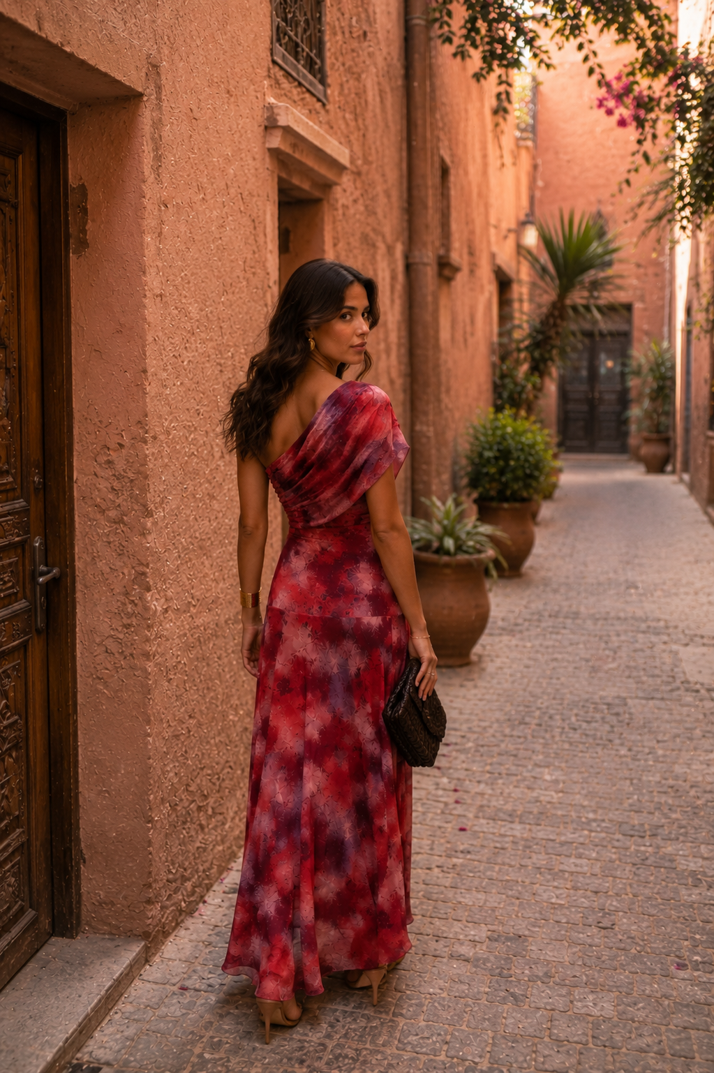 SIENA- Vestido Hombro Asimétrico