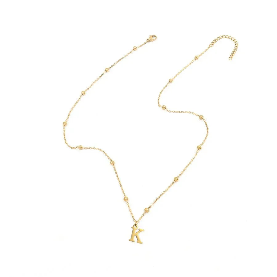 Collar Delicado con Inicial y Cadena