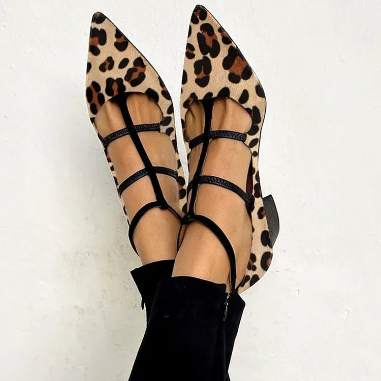 FRANCESCA Tacon Mujer Leopardo Elegante