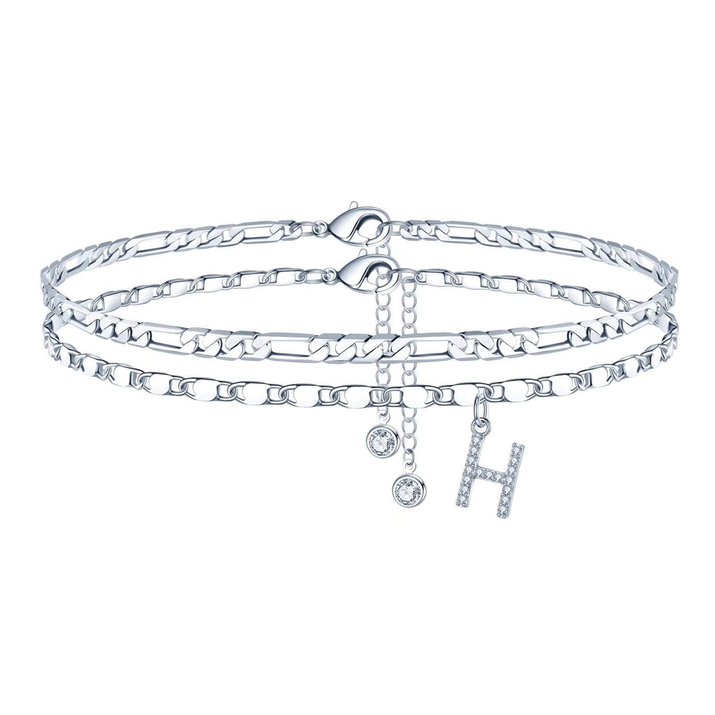 Tobillera Esencia Inicial- Pulsera Tobillera Con Inicial
