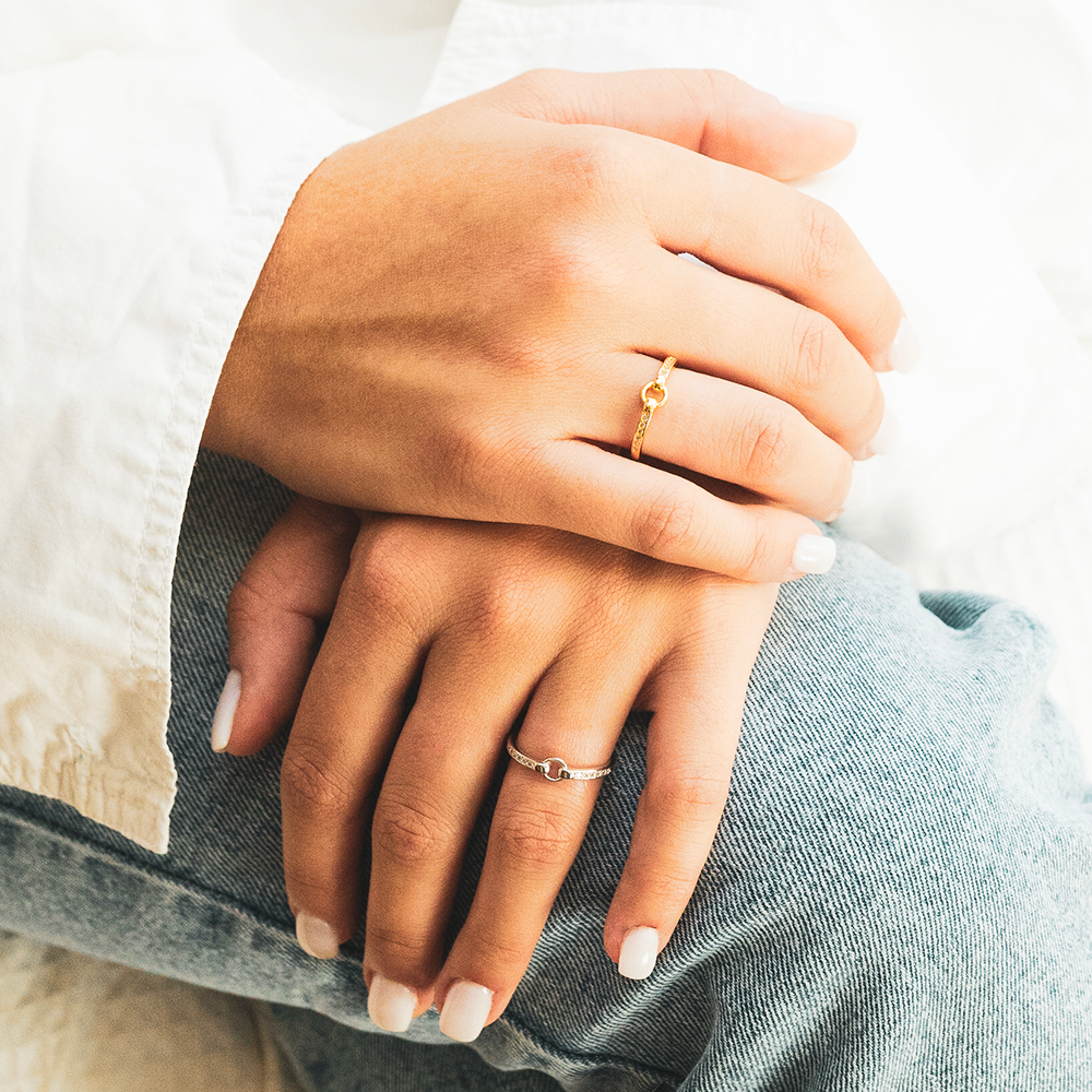 Bague Ajustable - Lien Éternel - Viens on s'aime...