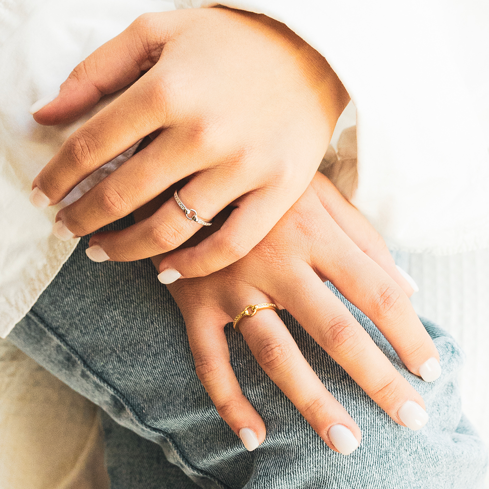 Bague Ajustable - Lien Éternel - Je t'aime